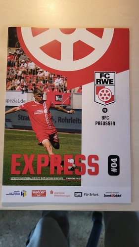 Fußball programmheft rot - fußball, fc