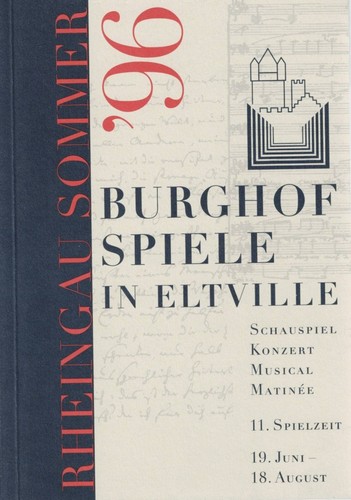 Programmheft burghof spiele - spiele, in