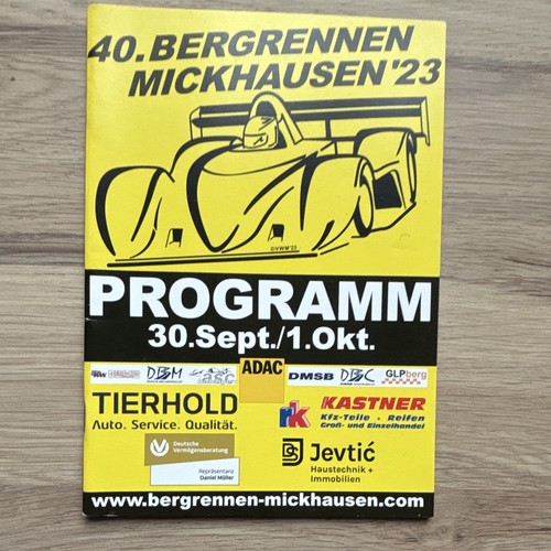 Programmheft bergrennen - programmheft:, 40.