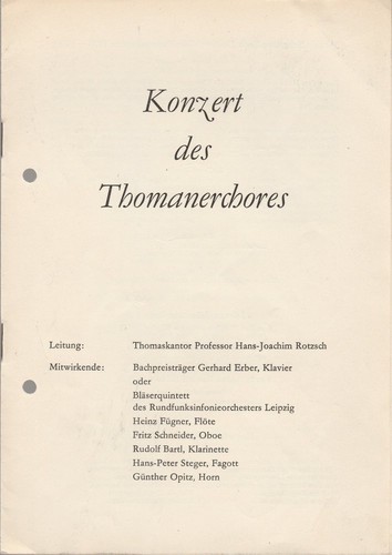 Programmheft konzert des - ,