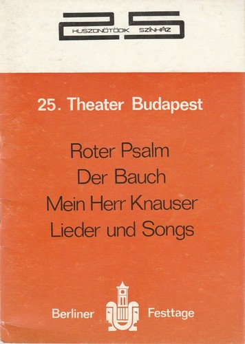 Programmheft theater - programmheft, 25.