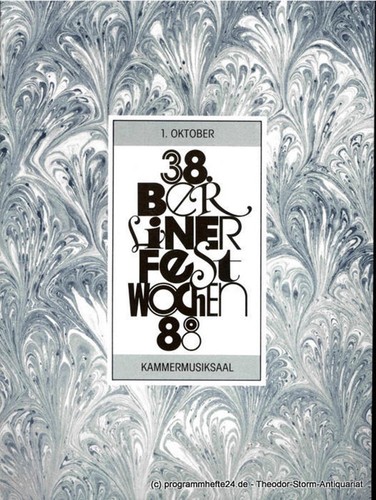 Programmheft berliner - 38.,