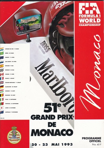 Programmheft monaco 1993 - monaco,