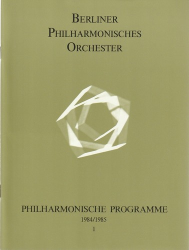 Programmheft philharmonische - programmheft,