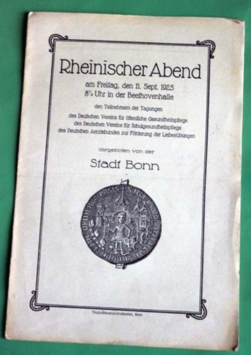 Programmheft rheinischer - programmheft, "rheinischer