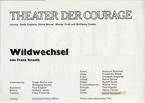 Programmheft franz kroetz - programmheft,