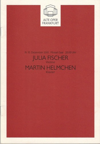 Programmheft julia fischer - programmheft,