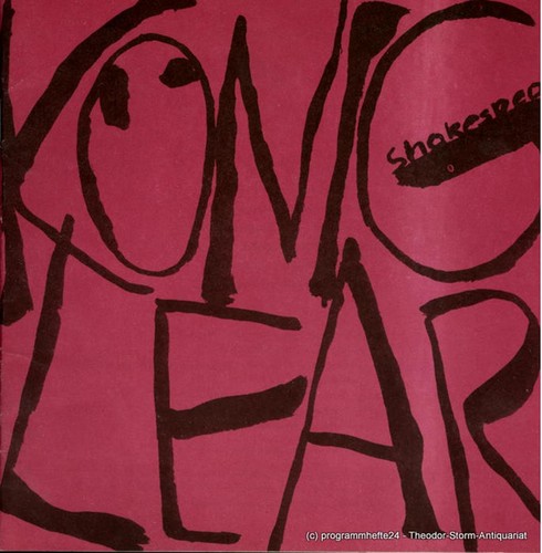 Programmheft könig lear - könig,