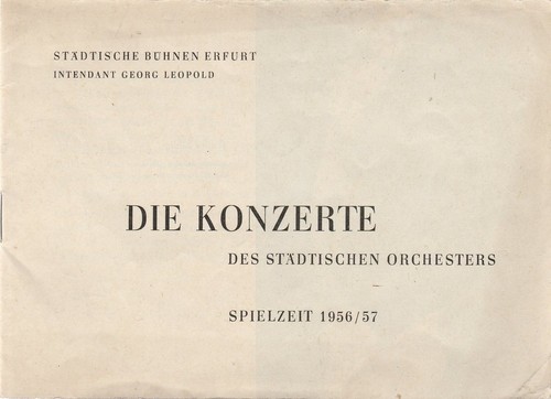 Programmheft die konzerte des - programmheft,