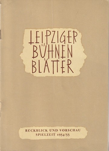 Programmheft leipziger - programmheft,