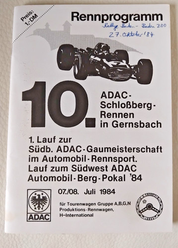 Rennprogramm programmheft - /,