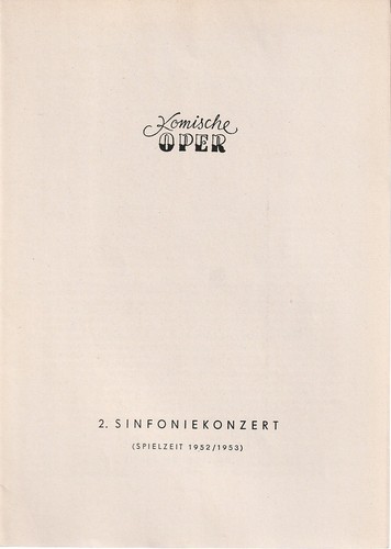 Programmheft - , 2