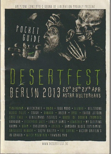 Programmheft desertfest berlin - programmheft,