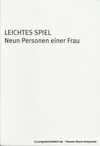Programmheft leichtes spiel - programmheft,