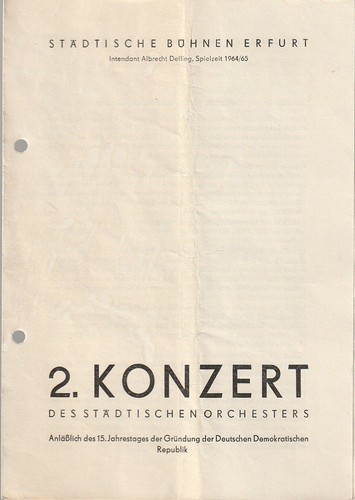 Programmheft konzert des - konzert,