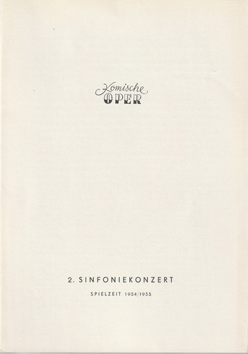 Programmheft - , 2