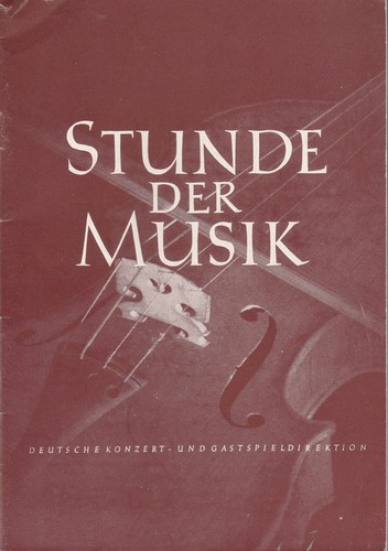 Programmheft stunde der musik - stunde,