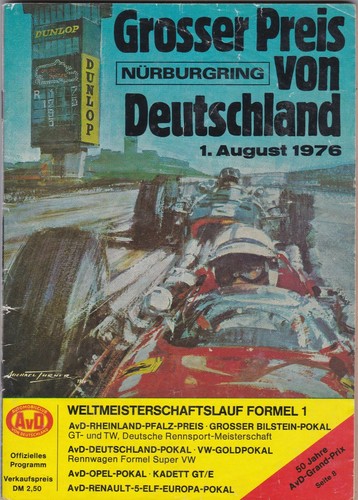 Nürburgring programmheft - nürburgring-programmheft, gp