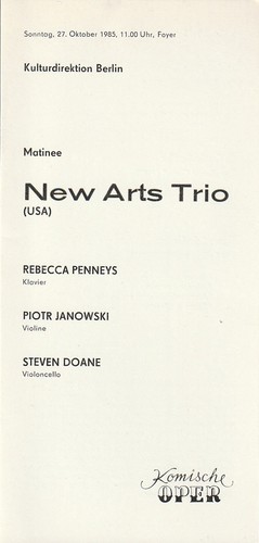 Programmheft matinee new - matinee, arts