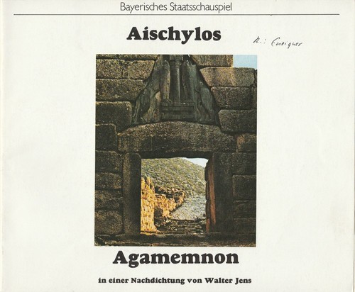 Programmheft aischylos - programmheft,