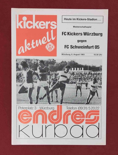 Fußball programmheft 1983 - fußball-programmheft, 1983/84