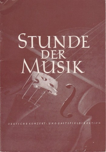Programmheft stunde der musik - programmheft,