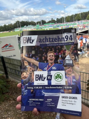 Programmheft blau weiß lohne - weiß,