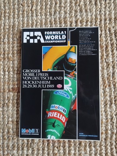 Motorsport programmheft formel - motorsport,